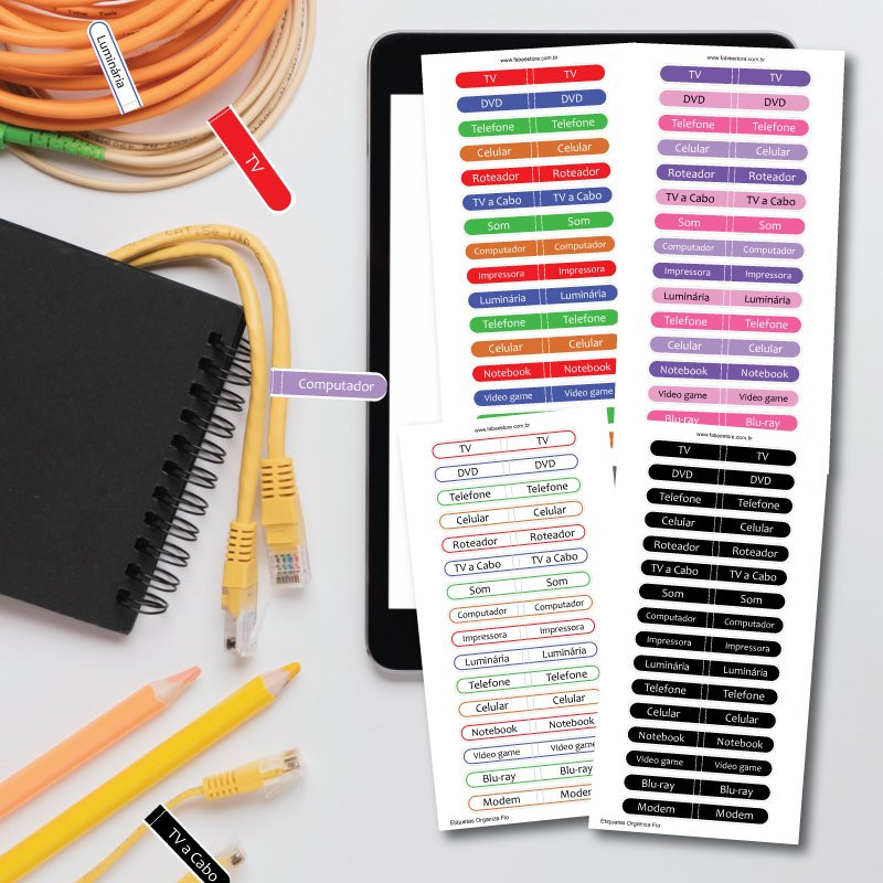 Etiquetas Organiza Fios | Fabee Store