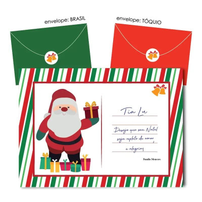 Cartão Postal Natal Personalizado