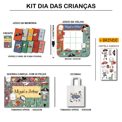 Kit Exclusivo Dia das Crianças – Collab Fabee Store &. Ricardo Moura