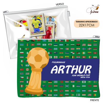Necessaire para Figurinhas/Álbum Copa do Mundo