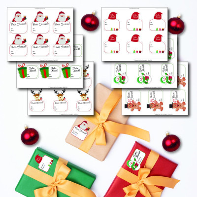 Etiquetas De-Para Formato Personagem Natal