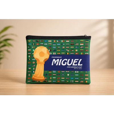Necessaire para Figurinhas/Álbum Copa do Mundo