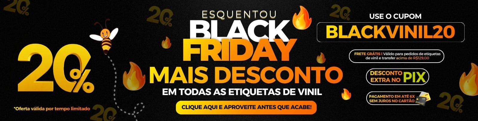 ESQUENTA 20%OFF VINIL