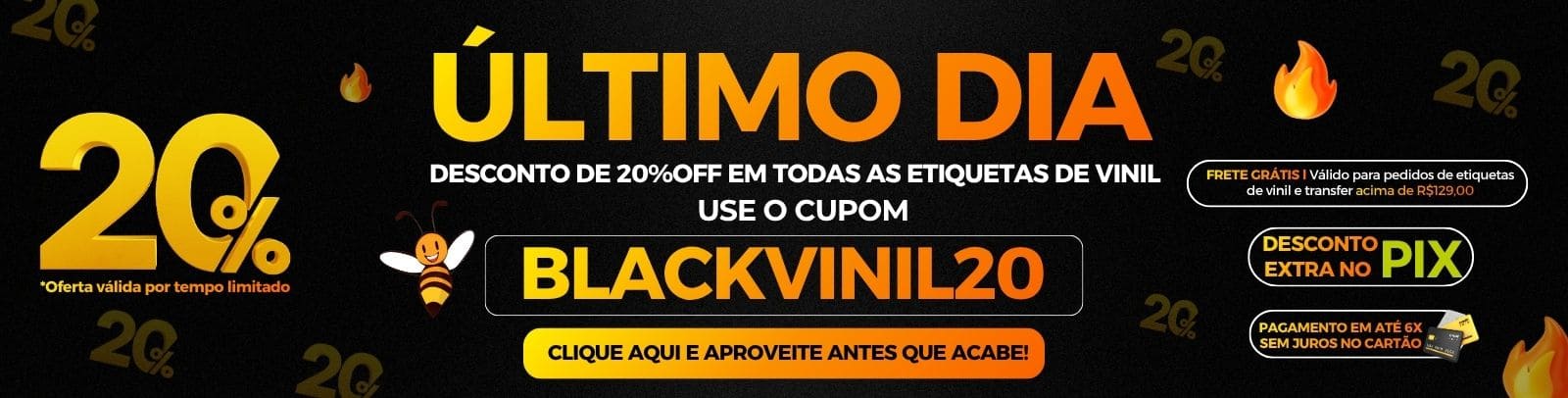 ESQUENTA BLACK VINIL 20% OFF