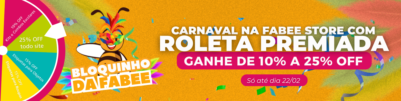 BLOQUINHO DE CARNAVAL FABEE STORE